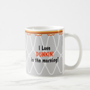 Grå färg för Dunkin'_ för basketringNet_I kär Kaffemugg