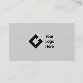 Grå färg för klassikerFauxlinne med logotypen Visitkort