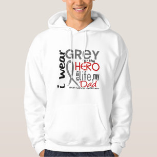 Grå färg för min för pappahjärna för hjälte sweatshirt