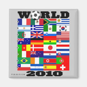 Grå färg för vm 2010 kvadrerar magneten magnet