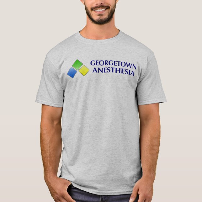Grå färg - Georgetown anestesi T Shirt (Framsida)