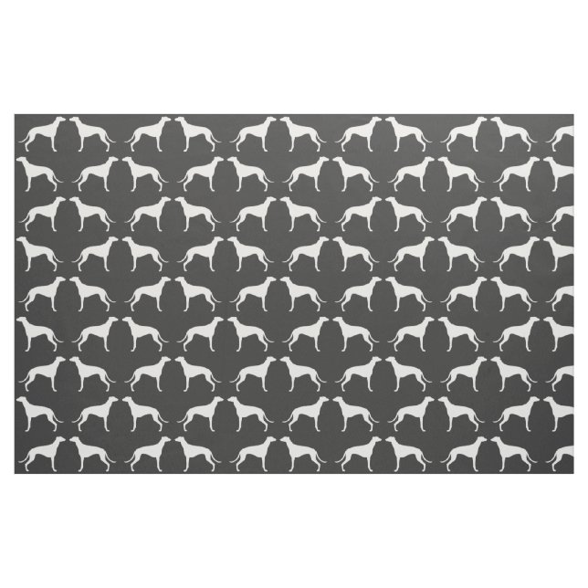 Grå färg och vit för mönster för tyg (Fat Quarter)