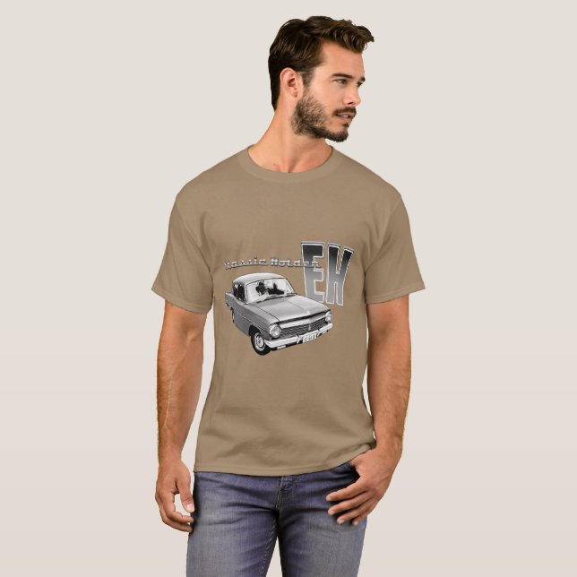 Grå färg/silver Aussie EH Holden, 1963, 1964,1965 T-shirt (Hel framsida)