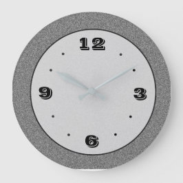 Grå färg stenar verkställer med den Black> slätten Stor Klocka