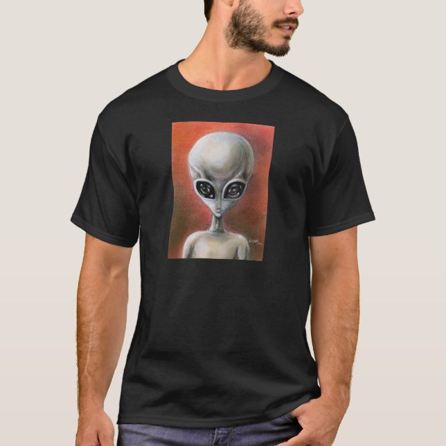 grå färg t-shirt (Framsida)
