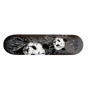 Grå färg tonar Pandaskateboarden Skateboard Bräda 20 Cm