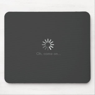 grå färgdator som laddar symbolmousepad musmatta