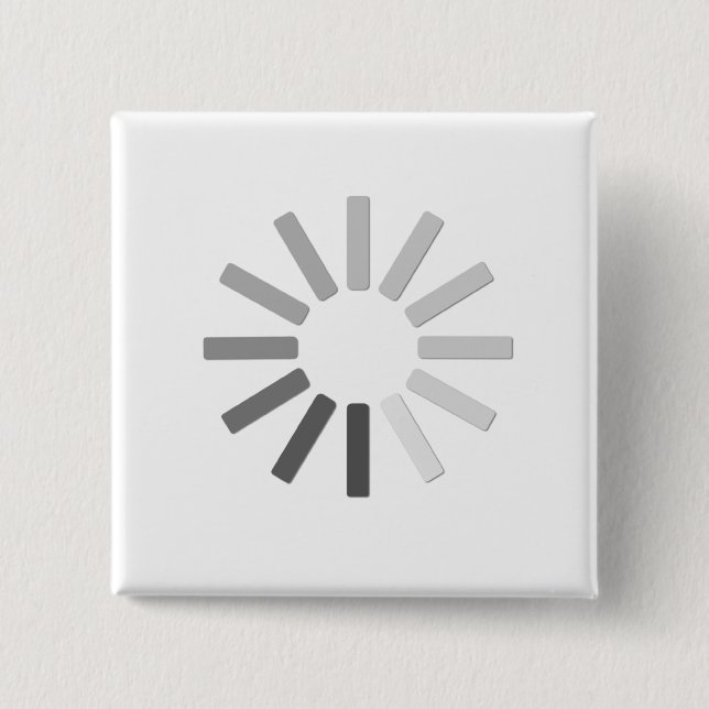grå färgdatoren som laddar symbol, knäppas knapp (Framsida)
