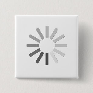 grå färgdatoren som laddar symbol, knäppas knapp
