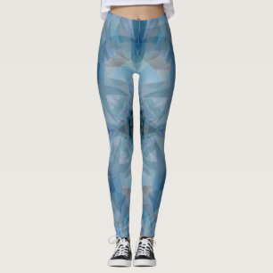 Grå färgfjärilar leggings