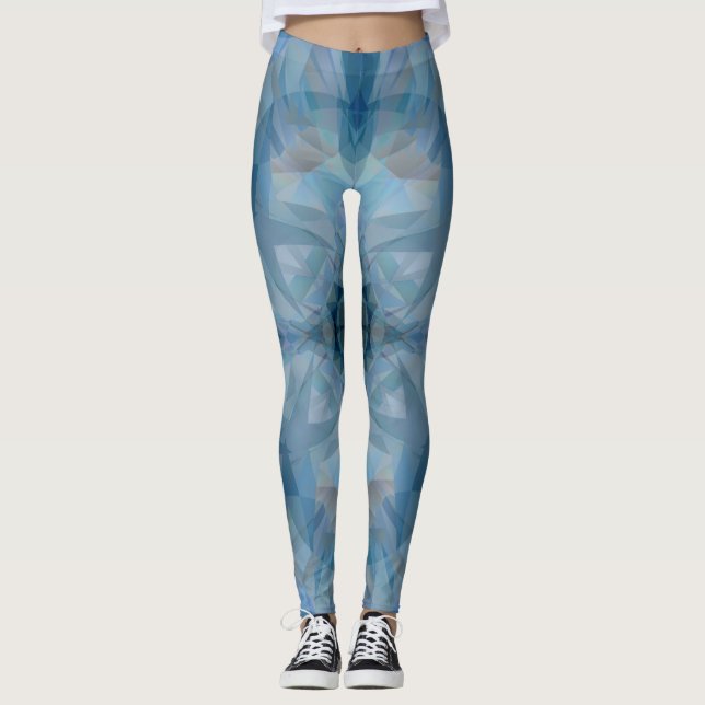 Grå färgfjärilar leggings (Framsida)
