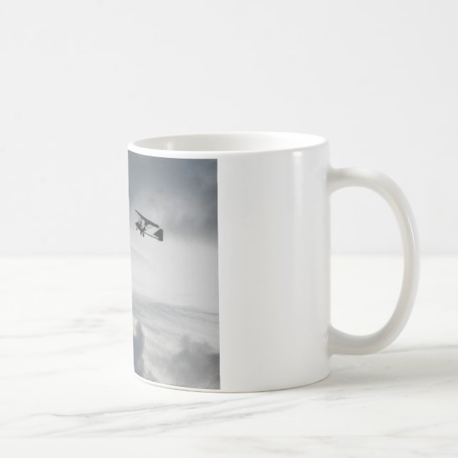 Grå färgflyg kaffemugg (Höger)