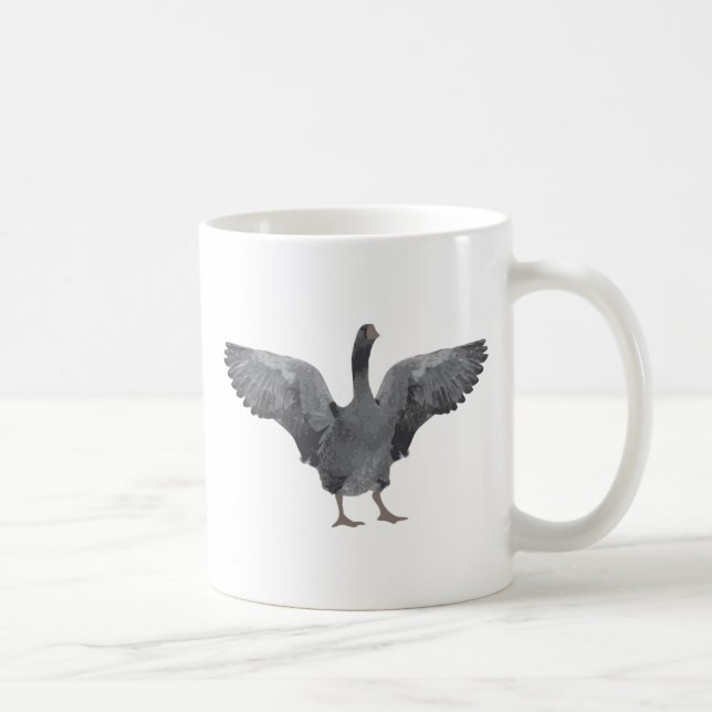 Grå färggåsmugg kaffemugg (Höger)
