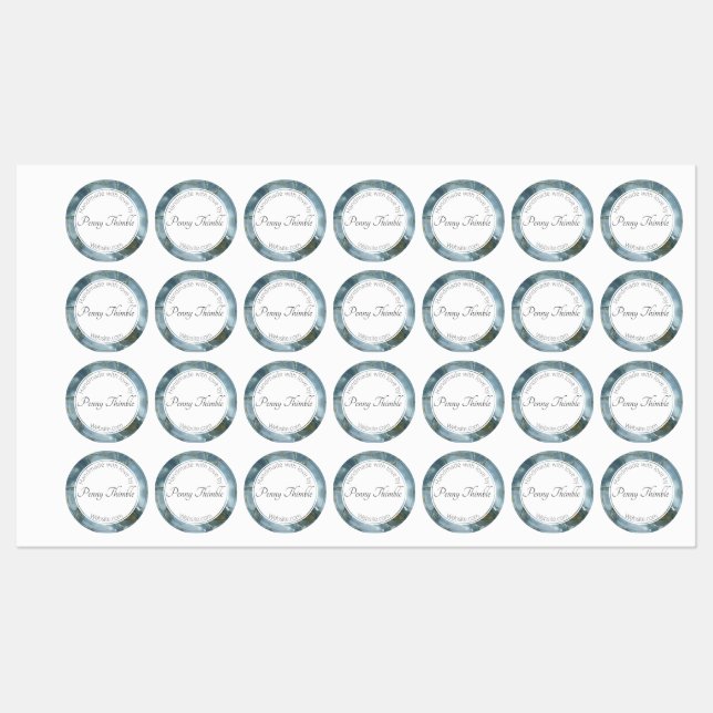 Grå färgkvartar klistermärke (Ark)