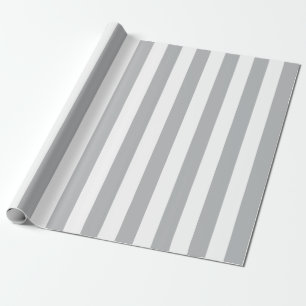 Grå färglodrätrandar presentpapper