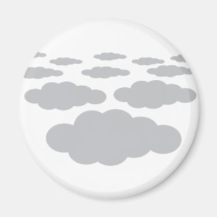 grå färgmolnväder magnet