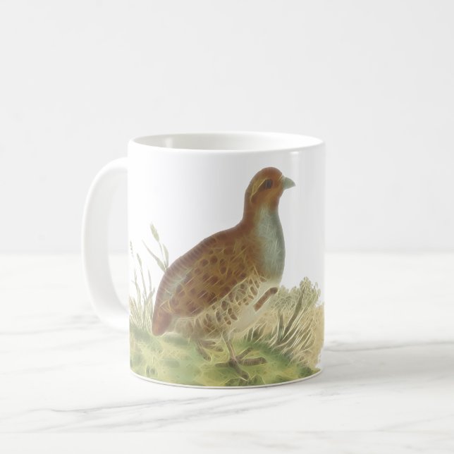 Grå färgrapphönaGamefowl bild Kaffemugg (Framsida vänster)