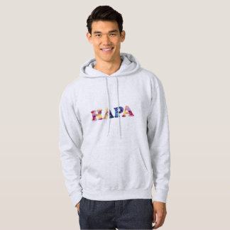 Grå färgregnbågeHapa manar tröja Hoodie