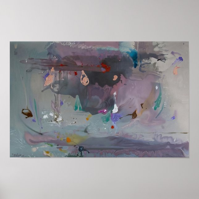 Grå Fyrverkeri - 2000  Helen Frankenthaler - Poster (Framsidan)