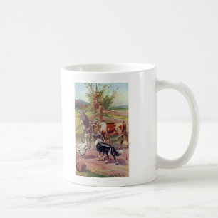 Grå Gås Med Alla Sina Vänner Kaffemugg