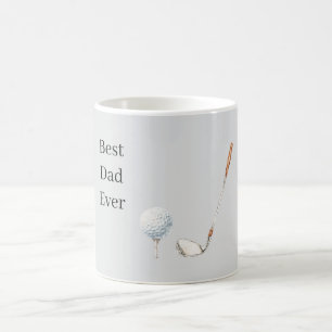 Grå golfklubbsboll Bästa pappa Kaffemugg