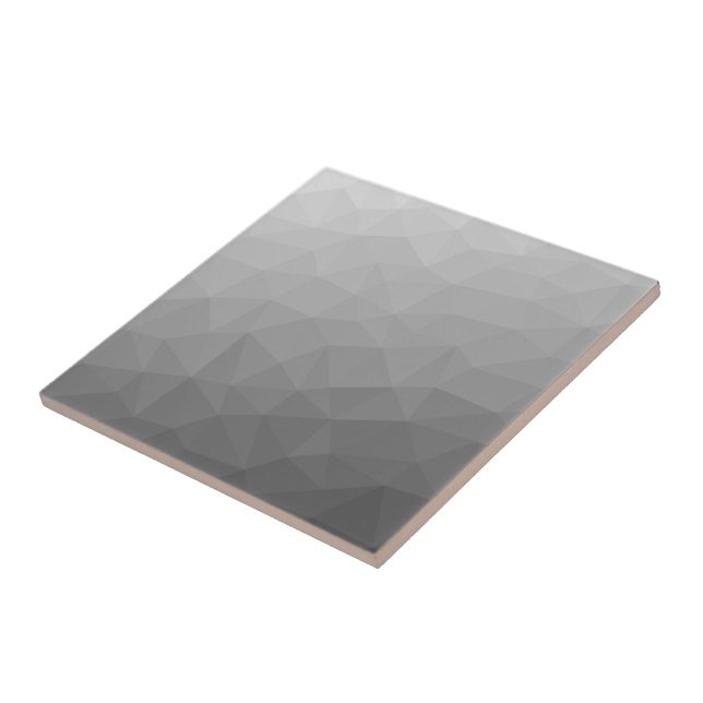 Grå Gradient Geometriskt Nätmönster Kakelplatta (Sidan)