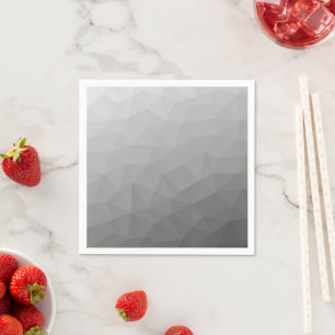 Grå Gradient Geometriskt Nätmönster Pappersservett