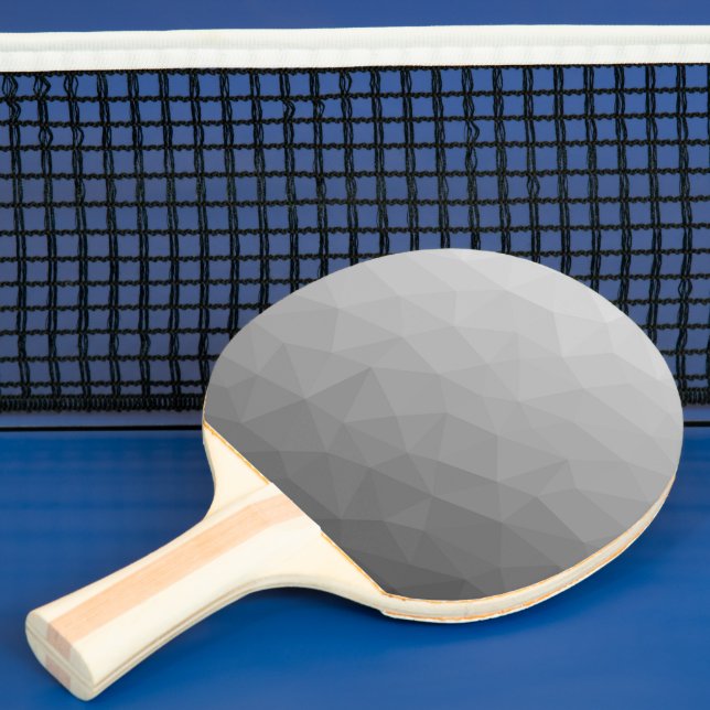 Grå Gradient Geometriskt Nätmönster Pingisracket (Insitu)