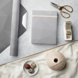 Grå Gradient Geometriskt Nätmönster Presentpapper