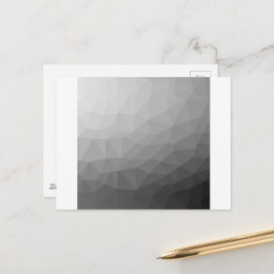 Grå Gradient Geometriskt Nätmönster Vykort