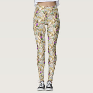 Grå Gyldne Keruber Leggings