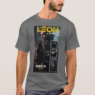 Grå halvärmad t-shirt med Resident Evil-design