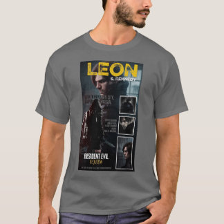 Grå halvärmad t-shirt med Resident Evil-design