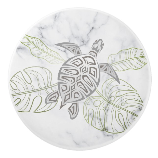 Grå havssköldpadda Tropisk marmor kust  Knopp (Framsidan)