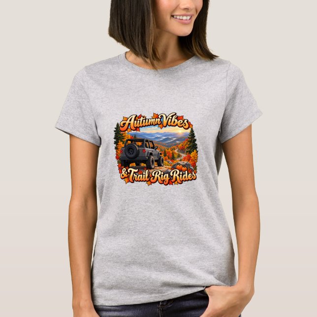 Grå Höststämning T-Shirt (Framsida)