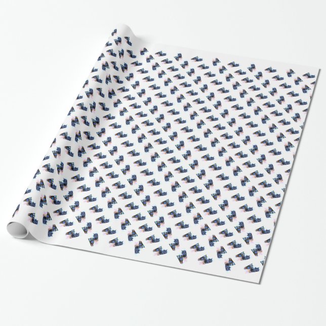 Grå julkattunge III Presentpapper (Utrullad)