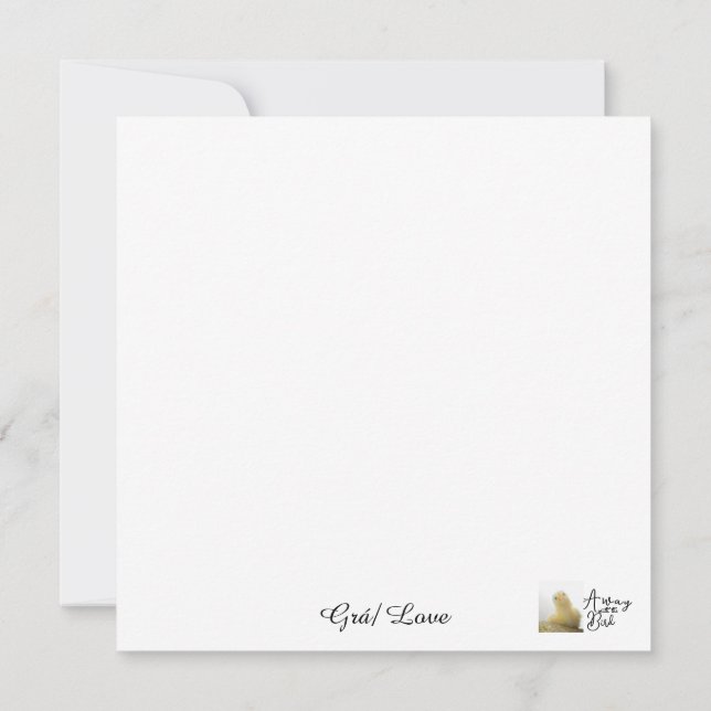 Grá/Kärlek-platta kort (Baksida)