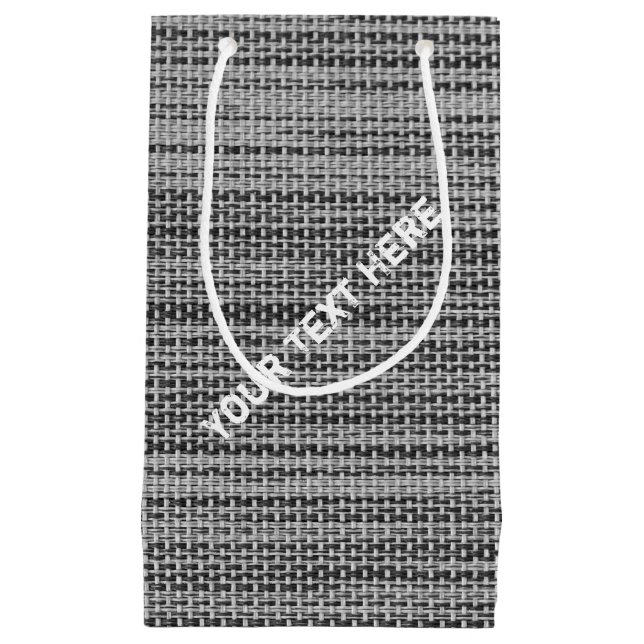 Grå konstläderpresentförpackning med anpassad text (Framsidan)