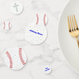 Grå Kors Baseboll Babyvälkomnande Fest