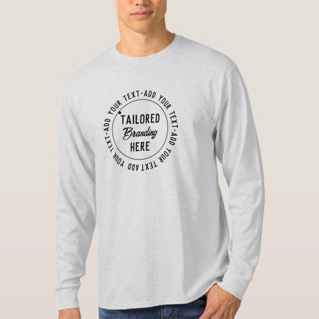 Grå Logotyp T-Shirt för Kampanjbruk (Framsida)