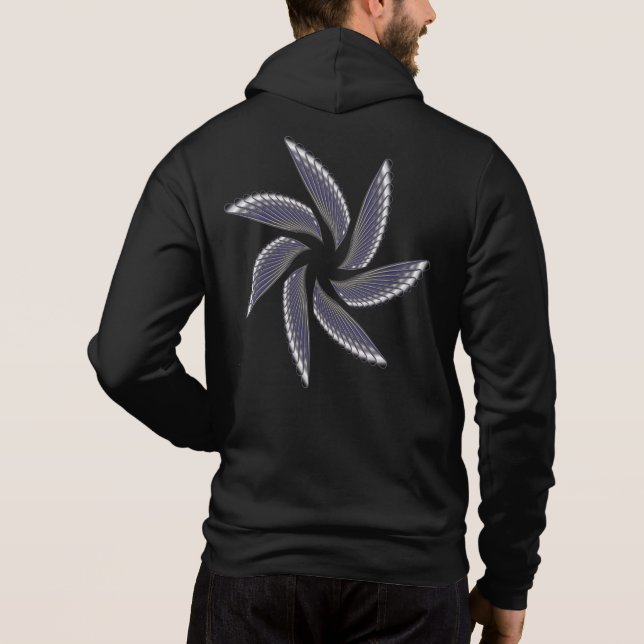 grå man tryck t shirt (Baksida)