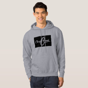 grå manar hooded svettskjorta sweatshirt med luva