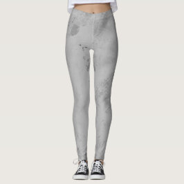 Grå marmorerad textur minimalistisk sten leggings