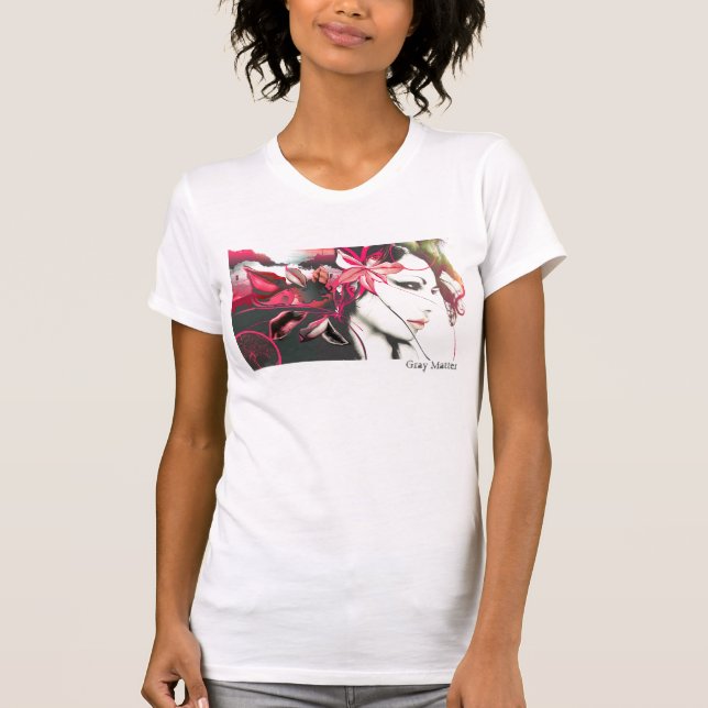 Grå materia, kvinnor tee shirt (Framsida)