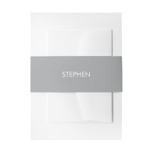Grå minimalistisk anpassad namn