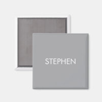Grå minimalistisk anpassad namn 