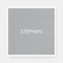 Grå minimalistisk anpassad namn