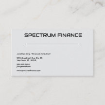 Grå minimalistisk finansiell professionell anpassn