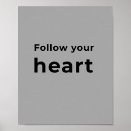 Grå minimalistisk väggkonst typografi 