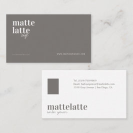 Grå | Modern Elegant Minimalistisk Professionell Visitkort